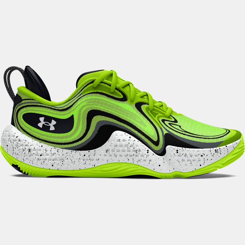 Unisex  Under Armour  Spawn 6 Basketball Shoes High Vis Yellow / Black / White 8